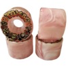 Toxic Skate Wheels All-Terrain Pink / White Swirl Skateboard Wheels - 59mm 80a (Set of 4)