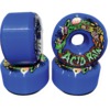 Toxic Skate Wheels Superthane Acid Rain Blue Skateboard Wheels - 59mm 103a (Set of 4)