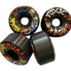 Toxic Skate Wheels Superthane Toxic Shock Black Skateboard Wheels - 56mm 99a (Set of 4)