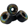 Toxic Skate Wheels Team Solid Black Skateboard Wheels - 58mm 102a (Set of 4)