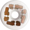 Toy Machine Skateboards Fists Colors C-Line White - 56mm 100a (Set of 4)
