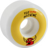 Toy Machine Skateboards Sketchy Monster White / Yellow Skateboard Wheels - 54mm 99a (Set of 4)
