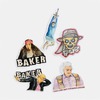 Baker Skateboards Cosmic Gumbo Assorted 10 Pack Skate Stickers