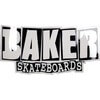 Baker Skateboards 4" x 8.5" Brand Logo Assorted Colors Skate Sticker Medium