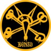 Bones Wheels 5" Vato Rat Round Black / Gold Skate Sticker