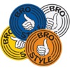 Bro Style Skateboards OG Circle Logo Large Skate Sticker