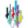Deathwish Skateboards Gang Logo II Assorted Colors Skate Sticker - 5.5"