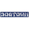 Dogtown Skateboards 4" x .75" Bar Logo Blue / White Skate Sticker