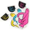 Krooked Skateboards Get It Straight Medium Skate Sticker Assorted Colors