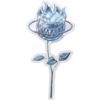 Spitfire Wheels April Bighead Rose 5" Blue Skate Sticker