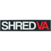 Shred Stickers 5" x 4" Printed Shred VA Black / White / Red Skate Sticker