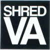 Shred Stickers 3" Printed Shred VA Stack Black / White Skate Sticker