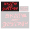 Thrasher Magazine Sk8 and Destroy Medium Assorted Colors Skate Sticker - 1" x 1 3/4"