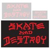 Thrasher Magazine Sk8 and Destroy Large Assorted Colors Skate Sticker - 3 1/4" x 6 1/4"