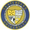World Industries Skateboards Skateboard University Navy Skate Sticker