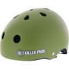 187 Killer Pads Pro Sweatsaver Matte Army Skate Helmet - Medium / 21.4" - 22"
