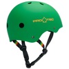 ProTec Skateboard Pads Classic Rubber Rasta Green Skate Helmet - X-Large / 23.6" - 24.4"