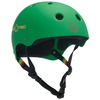 ProTec Skateboard Pads Classic Rubber Rasta Green Skate Helmet - X-Large / 23.6" - 24.4"