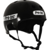 ProTec Skateboard Pads Classic Old School Gloss Black / White Skate Helmet - X-Small / 20.5" - 21.3"