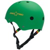 ProTec Skateboard Pads Classic Rubber Rasta Green Skate Helmet - Small / 21.3" - 22"