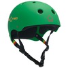 ProTec Skateboard Pads Classic Rubber Rasta Green Skate Helmet - Small / 21.3" - 22"