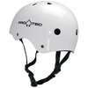ProTec Skateboard Pads Classic White Gloss Skate Helmet - Small / 21.3" - 22"