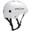 ProTec Skateboard Pads Classic White Gloss Skate Helmet - Large / 22.8" - 23.6"