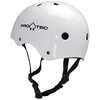 ProTec Skateboard Pads Classic CPSC Gloss White Skate Helmet - (Certified) - X-Large / 23.6" - 24.4"