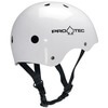 ProTec Skateboard Pads Classic CPSC Gloss White Skate Helmet - (Certified) - X-Large / 23.6" - 24.4"