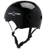 ProTec Skateboard Pads Classic Gloss Black Skate Helmet - (Certified) - Small / 21.3" - 22"