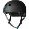 Triple 8 Skateboard Pads Tony Hawk Sweatsaver Matte Black Skate Helmet CPSC Certified - (Certified) - L/XL 22.5" - 23.5"