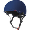 Triple 8 Skateboard Pads Gotham Blue Matte Rubber Skate Helmet Dual Certified CPSC & ASTM - (Certified) - S/M 21.7" - 22.8"