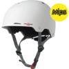 Triple 8 Skateboard Pads Gotham MIPS Dual-Certified Matte White Skate Helmet - L/XL 22.5" - 23.5"