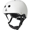 Triple 8 Skateboard Pads Lil 8 with EPS Liner White Glossy Skate Helmet Dual Certified CPSC & ASTM - (Certified) - Youth 18" - 20.5"