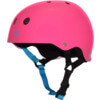 Triple 8 Neon Gloss Fuscha Skate Helmet - Large / 22.1" - 22.9"