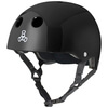 Triple 8 Sweatsaver Helmet with Sweatsaver Liner Black Glossy Skate Helmet - Small / 20.6" - 21.3"