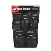 187 Killer Pads Jr. Six Pack Black Knee, Elbow, & Wrist Pad Set - Junior