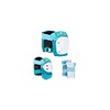 187 Killer Pads Thick Teal / White 6-Pack Pad Set - X-Large