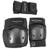 ProTec Skateboard Pads Street Gear 3 Pack Black Knee, Elbow, & Wrist Pad Set - Junior