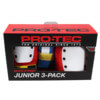 ProTec Skateboard Pads Street Retro Red / Blue / Yellow Knee, Elbow, & Wrist Pad Set - Youth Small