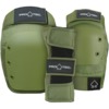 ProTec Skateboard Pads Adult 3 Pack Open Back Army Green Knee, Elbow, Wrist Set - Medium
