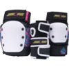 ProTec Skateboard Pads Adult 3 Pack Open Back Santa Cruz Black Knee, Elbow, & Wrist Pad Set - Medium