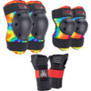 Triple 8 Skateboard Pads Saver Series 3-Pack Tie Dye Knee, Elbow, & Wrist Pad Set - Medium