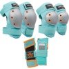 Triple 8 Skateboard Pads Saver Series 3-Pack Mint Knee, Elbow, & Wrist Pad Set - Large