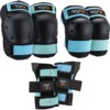 Triple 8 Skateboard Pads Saver Series 3-Pack Skate Like A Girl Knee, Elbow, & Wrist Pad Set - Large