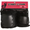 Triple 8 Skateboard Pads Street Black Knee & Elbow Pad Set - Large