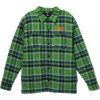 Anti Hero Skateboards Basic Eagle Green / Blue Flannel Jacket - X-Large