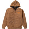 Anti Hero Skateboards Basic Eagle Ripstop Brown Hooded Jacket - Medium