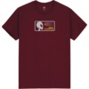 Alien Workshop Skateboards Strobe Badge Maroon Men's Short Sleeve T-Shirt - Medium
