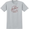 Anti Hero Skateboards Clean Safety Silver / Burgundy Men's Short Sleeve T-Shirt - Large